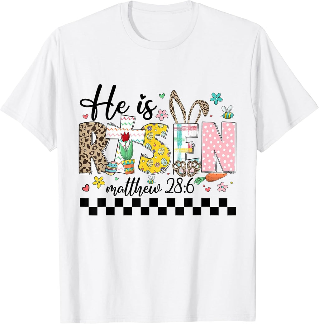 He Is Risen Christian Easter Women Girls Kids Unisex T-shirt, Sweatshirt, Hoodie, Long Sleeve Tee - T-Shirt, Sweatshirt, Hoodie