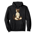 Meditation Siamese Yoga Pose Relaxing Hoodie - Custom Art Print Unisex - T-Shirt, Sweatshirt, Hoodie