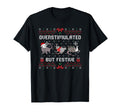 Overstimulated Festive Af Raccoon T-Shirt - Aesthetic Graphic Men Women - T-Shirt, Sweatshirt, Hoodie