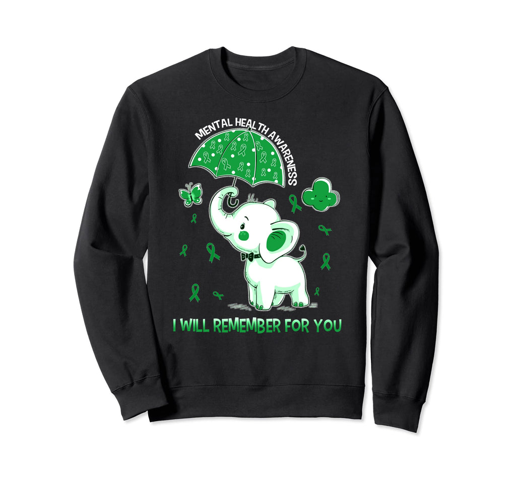 Mental Health Awareness Elephant Sweatshirt - Casual Everyday Wear Unisex - T-Shirt, Sweatshirt, Hoodie