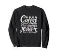 Coffee Gets Me Started Jesus Keeps Sweatshirt - Graphic Print for Adults - T-Shirt, Sweatshirt, Hoodie