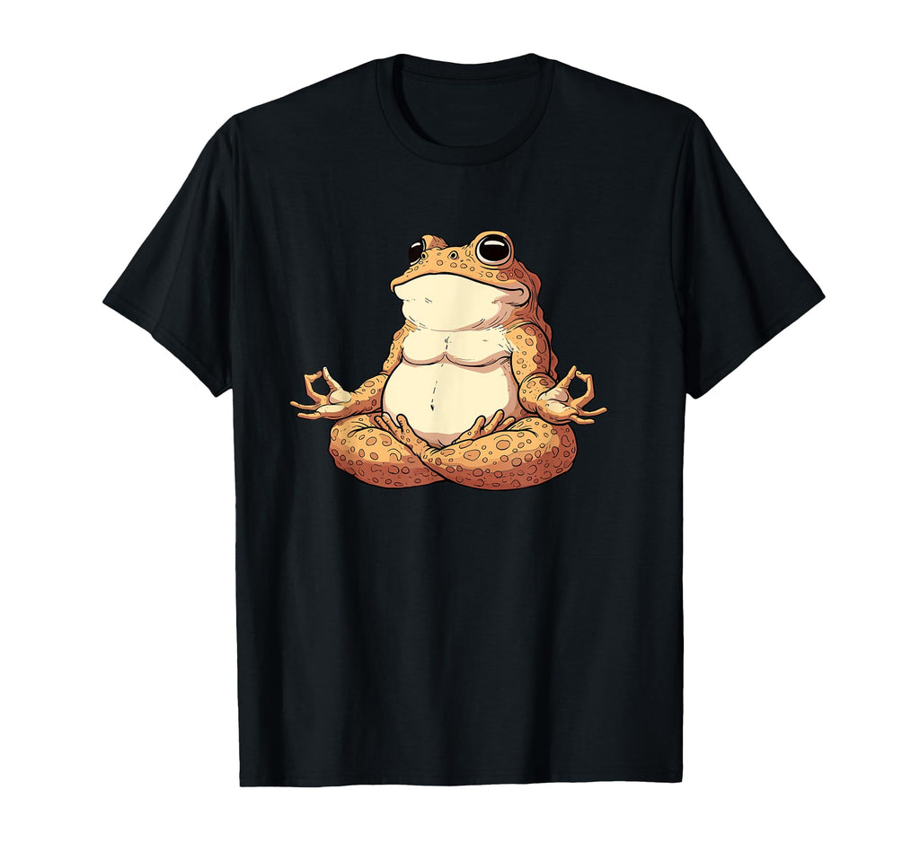 Meditation Frog Toad Yoga Pose T-Shirt - Casual Everyday Wear Unisex - T-Shirt, Sweatshirt, Hoodie