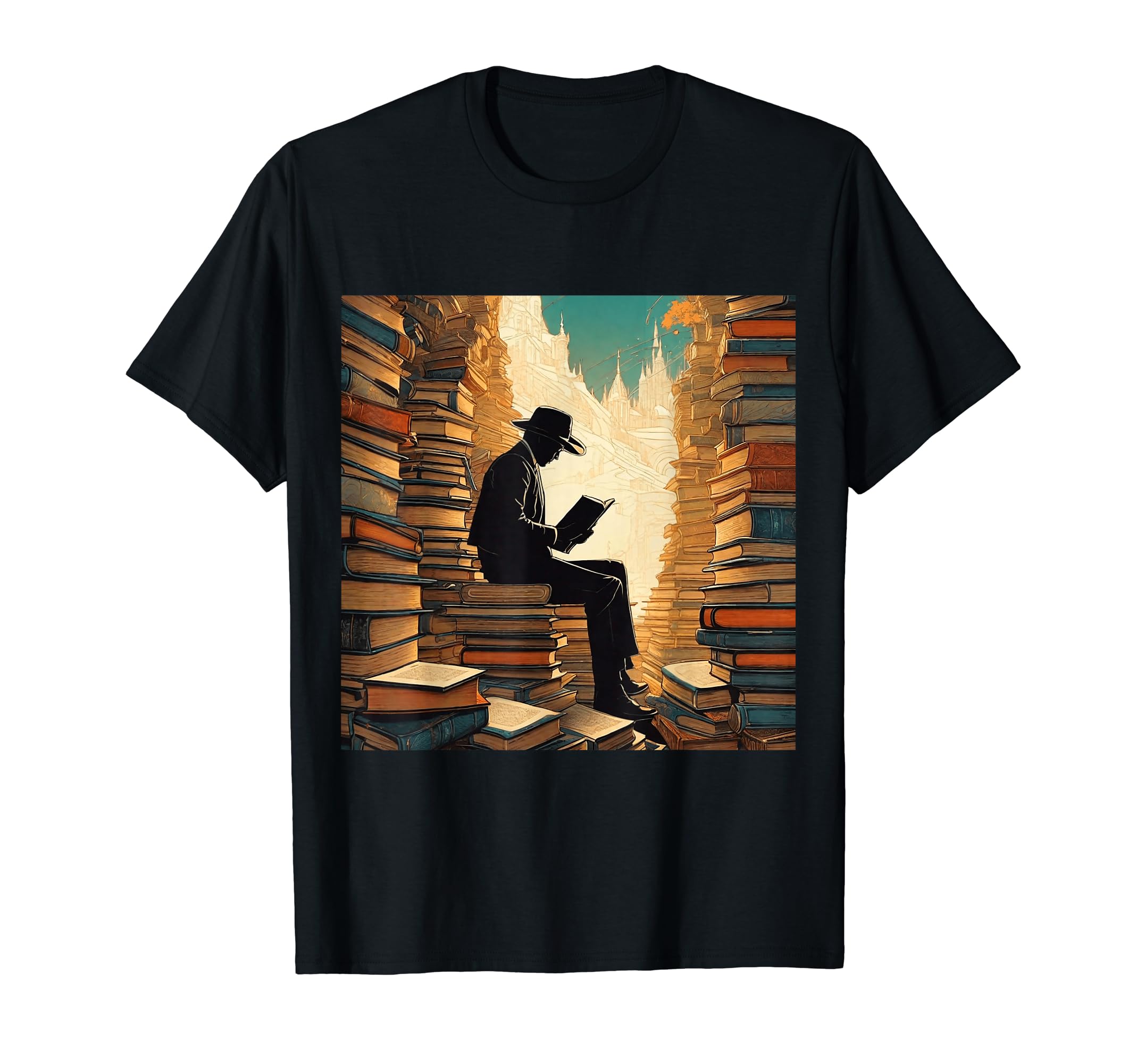 Bookworm Bibliophile Library T-Shirt - Casual Everyday Wear Men Women - T-Shirt, Sweatshirt, Hoodie