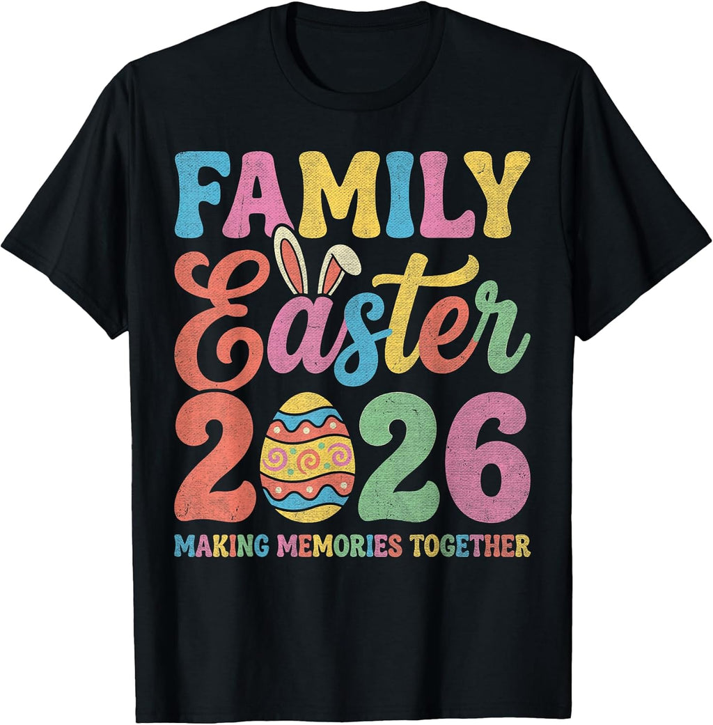 Making Memories Together Easter Day Family Bunny Unisex T-shirt, Sweatshirt, Hoodie, Long Sleeve Tee - T-Shirt, Sweatshirt, Hoodie