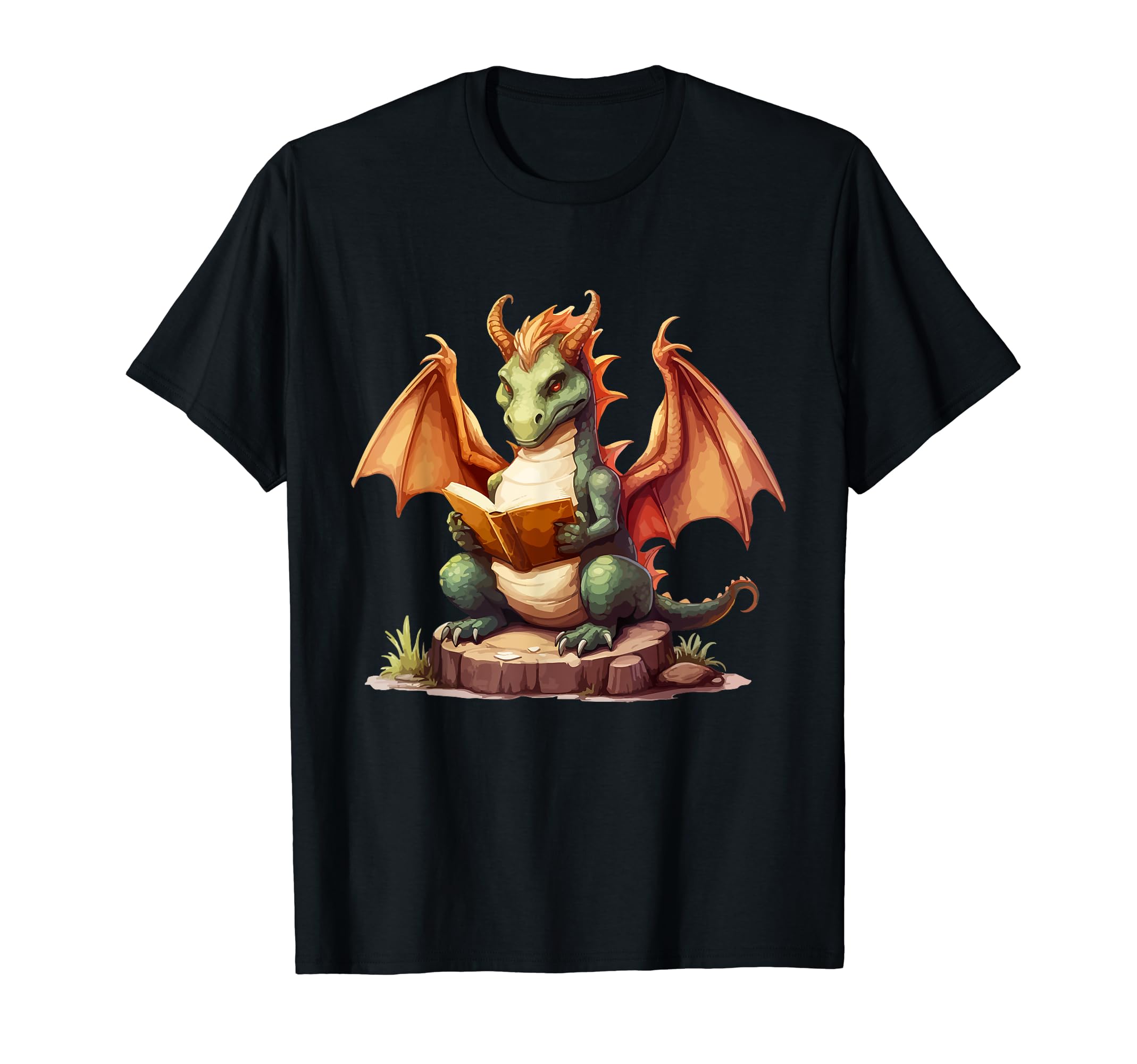 Funny Bookworm And Dragons Hoodie - Graphic Print Unisex - T-Shirt, Sweatshirt, Hoodie