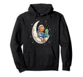 Funny Astronaut Reading Book To Alien Hoodie - Casual Everyday Wear Unisex - T-Shirt, Sweatshirt, Hoodie
