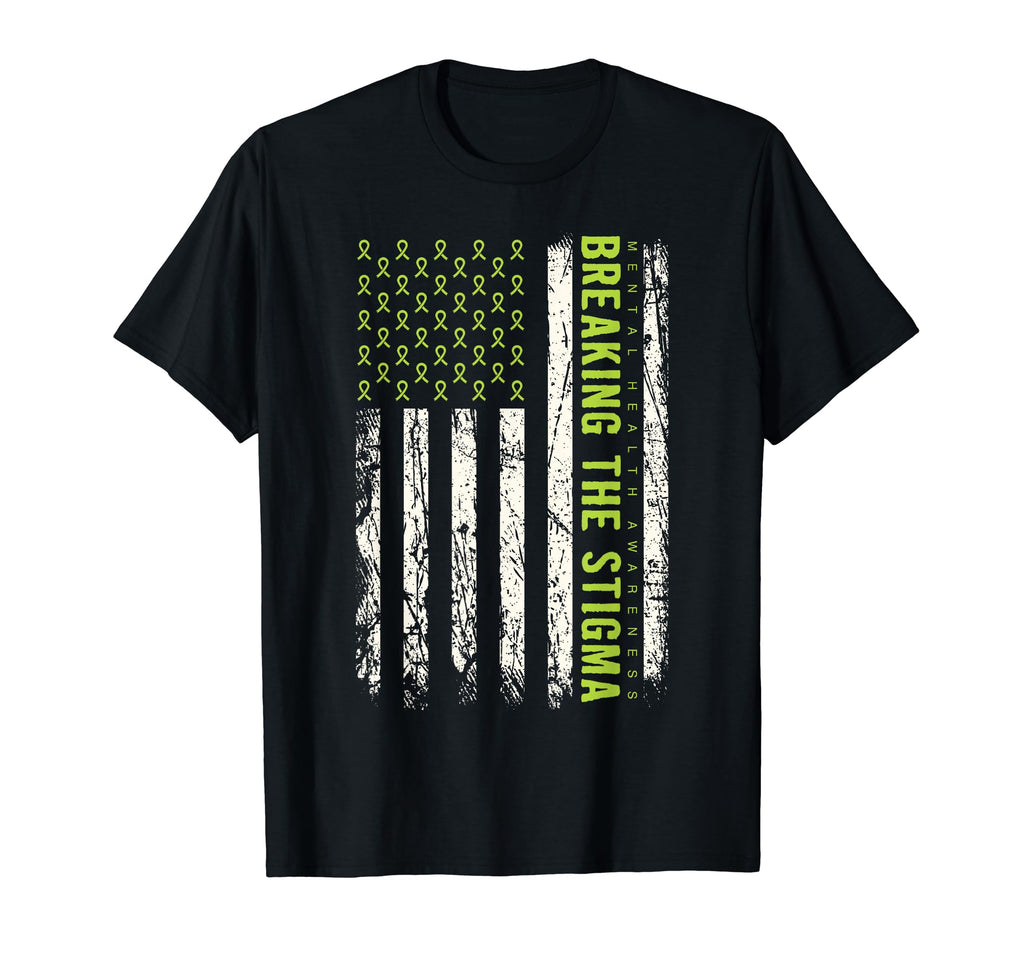 Mental Health Awareness Fight Stigma T-Shirt - Aesthetic Graphic Men Women - T-Shirt, Sweatshirt, Hoodie