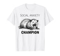 Social Anxiety Champion Opossumfunny T-Shirt - Aesthetic Graphic Unisex - T-Shirt, Sweatshirt, Hoodie