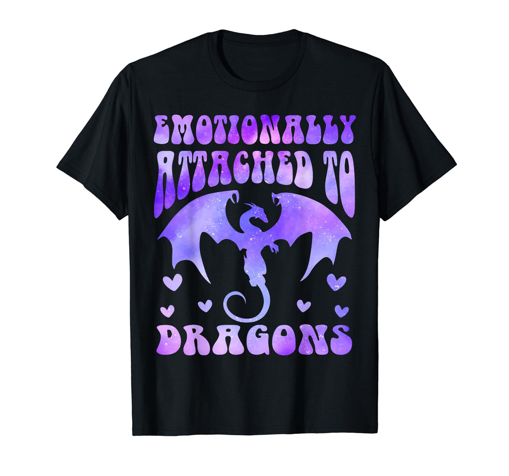Emotionally Attached To Dragons Books T-Shirt - Graphic Print Men Women - T-Shirt, Sweatshirt, Hoodie