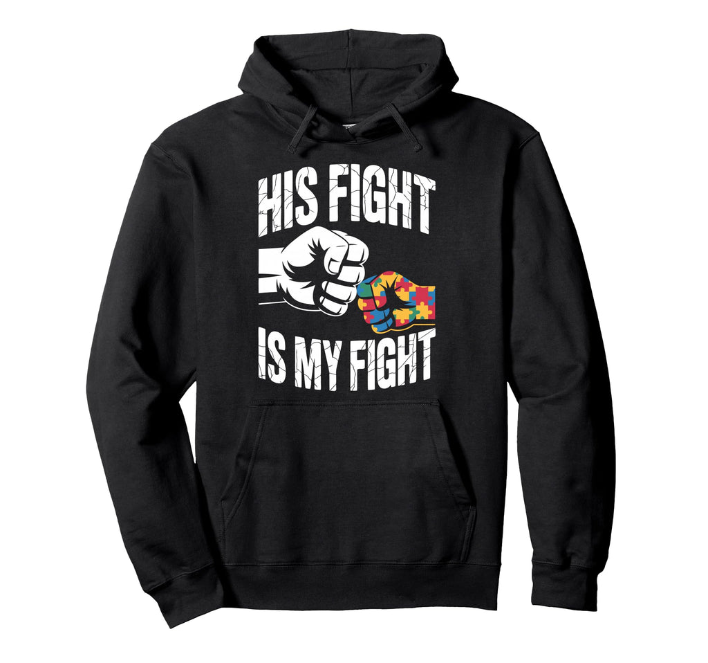 Autism Mom Autism Dad Autistic Son Hoodie - Casual Everyday Wear Unisex - T-Shirt, Sweatshirt, Hoodie