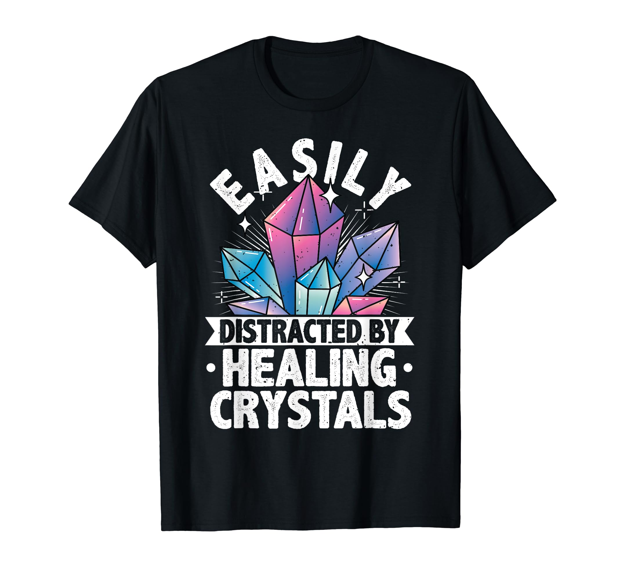 Crystal Healing Stones Gemstones T-Shirt - Fun Novelty Design for Adults - T-Shirt, Sweatshirt, Hoodie
