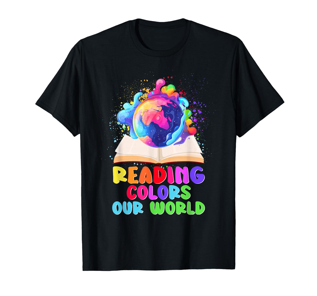 Reading Colors Our World Book T-Shirt - Casual Everyday Wear for Adults - T-Shirt, Sweatshirt, Hoodie