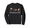 Opossum Santa Overstimulated But Festive Sweatshirt - Graphic Print Unisex - T-Shirt, Sweatshirt, Hoodie