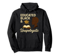 Black And Booked Afro Literary Pride Book Hoodie - Streetwear Style Unisex - T-Shirt, Sweatshirt, Hoodie