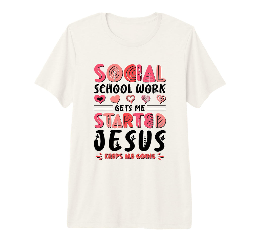 Gets Me Started Jesus Keeps Me Going T-Shirt - Custom Art Print Men Women - T-Shirt, Sweatshirt, Hoodie