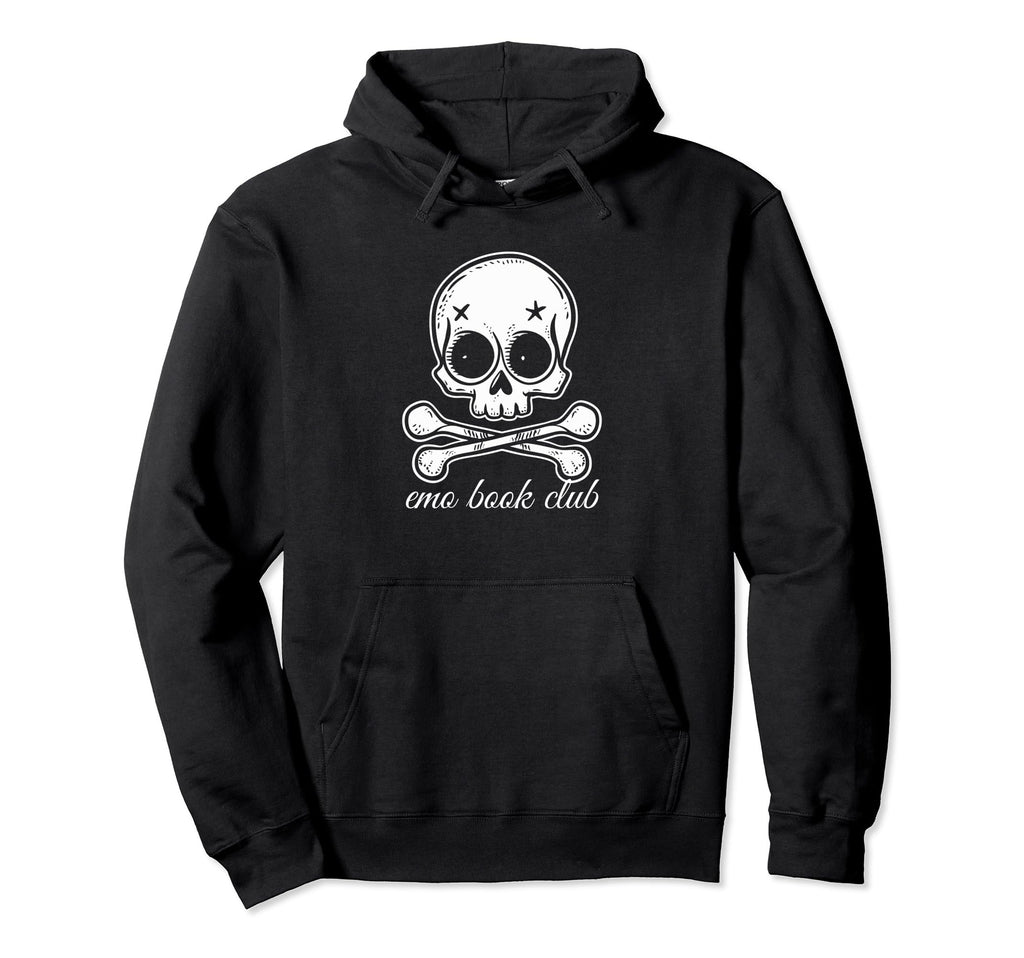 Emo Book Club Gothic Reading Dark Hoodie - Fun Novelty Design Men Women - T-Shirt, Sweatshirt, Hoodie