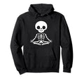 Funny Skeletons Yoga Meditation Hoodie - Custom Art Print for Adults - T-Shirt, Sweatshirt, Hoodie
