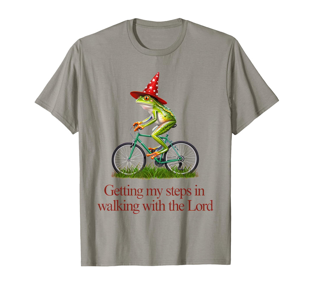 Getting My Steps Walking Lord Frog T-Shirt - Custom Art Print Men Women - T-Shirt, Sweatshirt, Hoodie