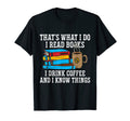 I Read Books I Drink Coffee And I T-Shirt - Custom Art Print for Adults - T-Shirt, Sweatshirt, Hoodie