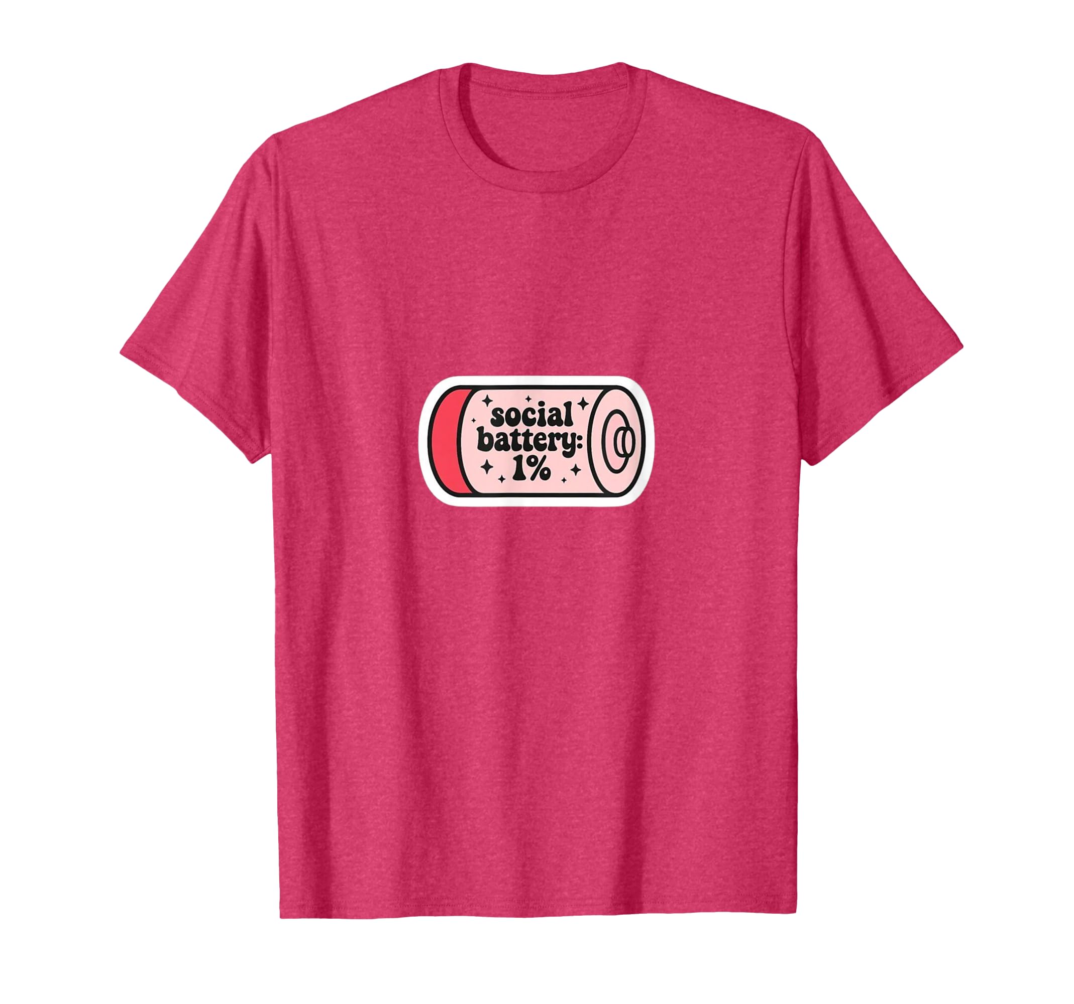 Introvert Mood Social Battery Empty T-Shirt - Graphic Print for Adults - T-Shirt, Sweatshirt, Hoodie