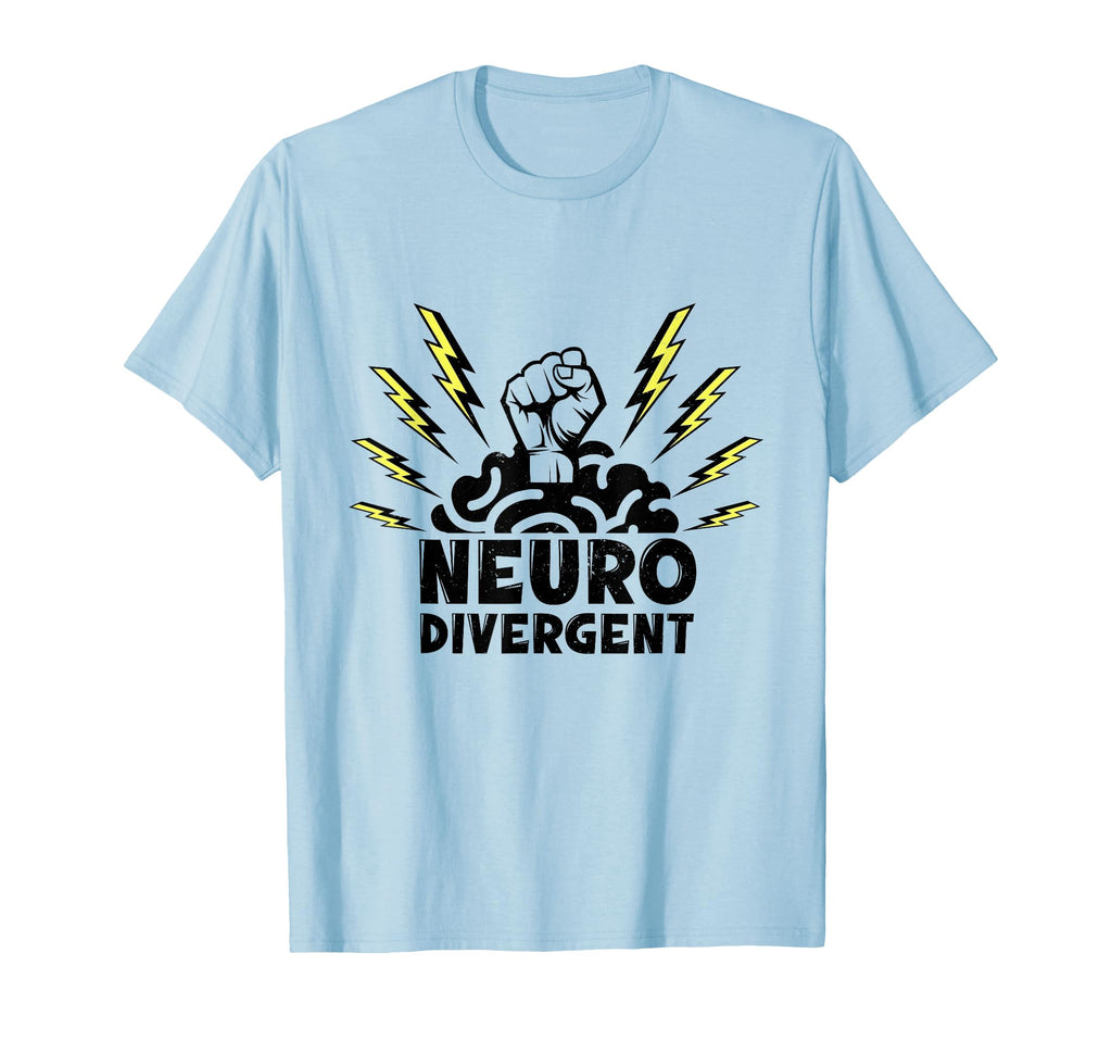 Neurodivergent Brain Awesome Adhd Asd T-Shirt - Trendy Graphic Men Women - T-Shirt, Sweatshirt, Hoodie
