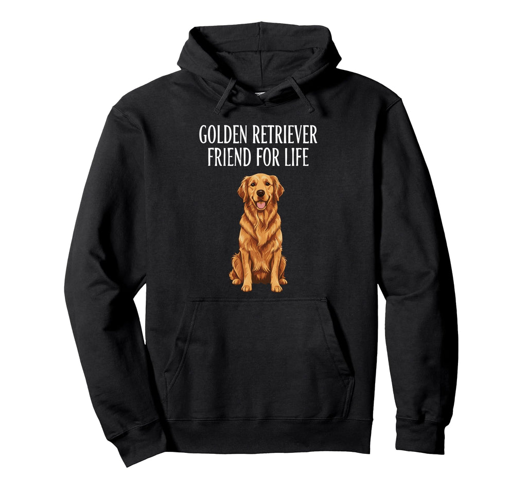 Golden Retriever Friend Life Dog Therapy Hoodie - Graphic Print for Adults - T-Shirt, Sweatshirt, Hoodie