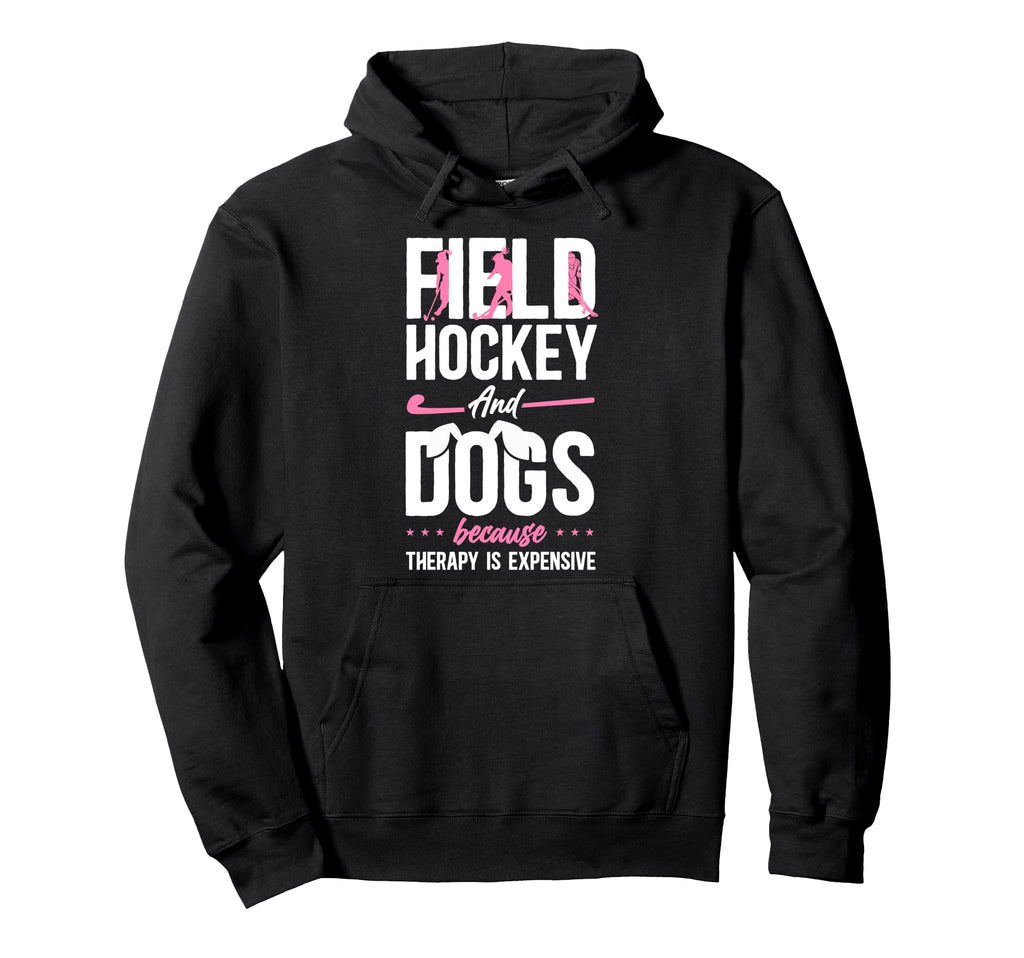 Field Hockey Dog Field Hockey And Dogs Hoodie - Minimalist Print Unisex - T-Shirt, Sweatshirt, Hoodie