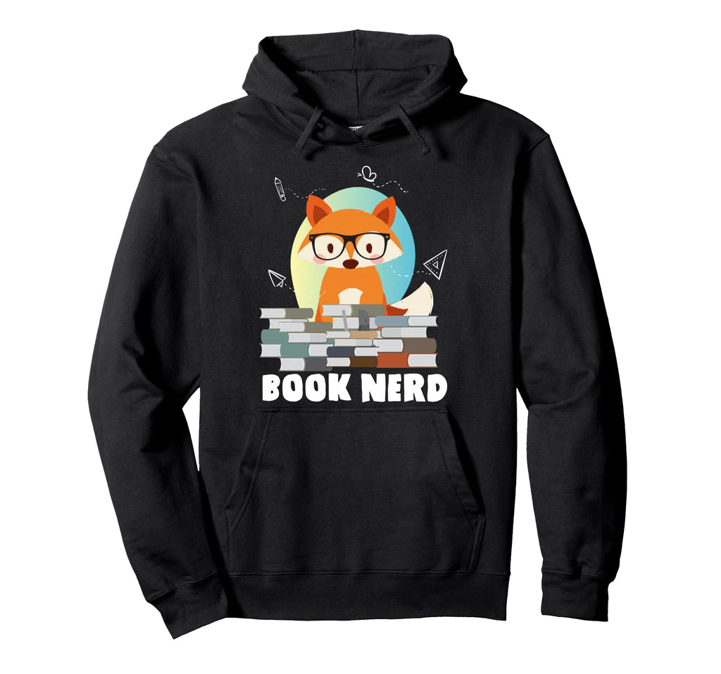 Bookworm Book Literature Novel Reading Rat Hoodie - Unique Graphic Unisex - T-Shirt, Sweatshirt, Hoodie