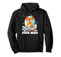 Bookworm Book Literature Novel Reading Rat Hoodie - Unique Graphic Unisex - T-Shirt, Sweatshirt, Hoodie