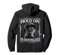 Hold Im Overstimulated Funny Cat Hoodie - Fun Novelty Design Men Women - T-Shirt, Sweatshirt, Hoodie