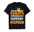 Im My Corgis Emotional Support Human T-Shirt - Custom Art Print Unisex - T-Shirt, Sweatshirt, Hoodie
