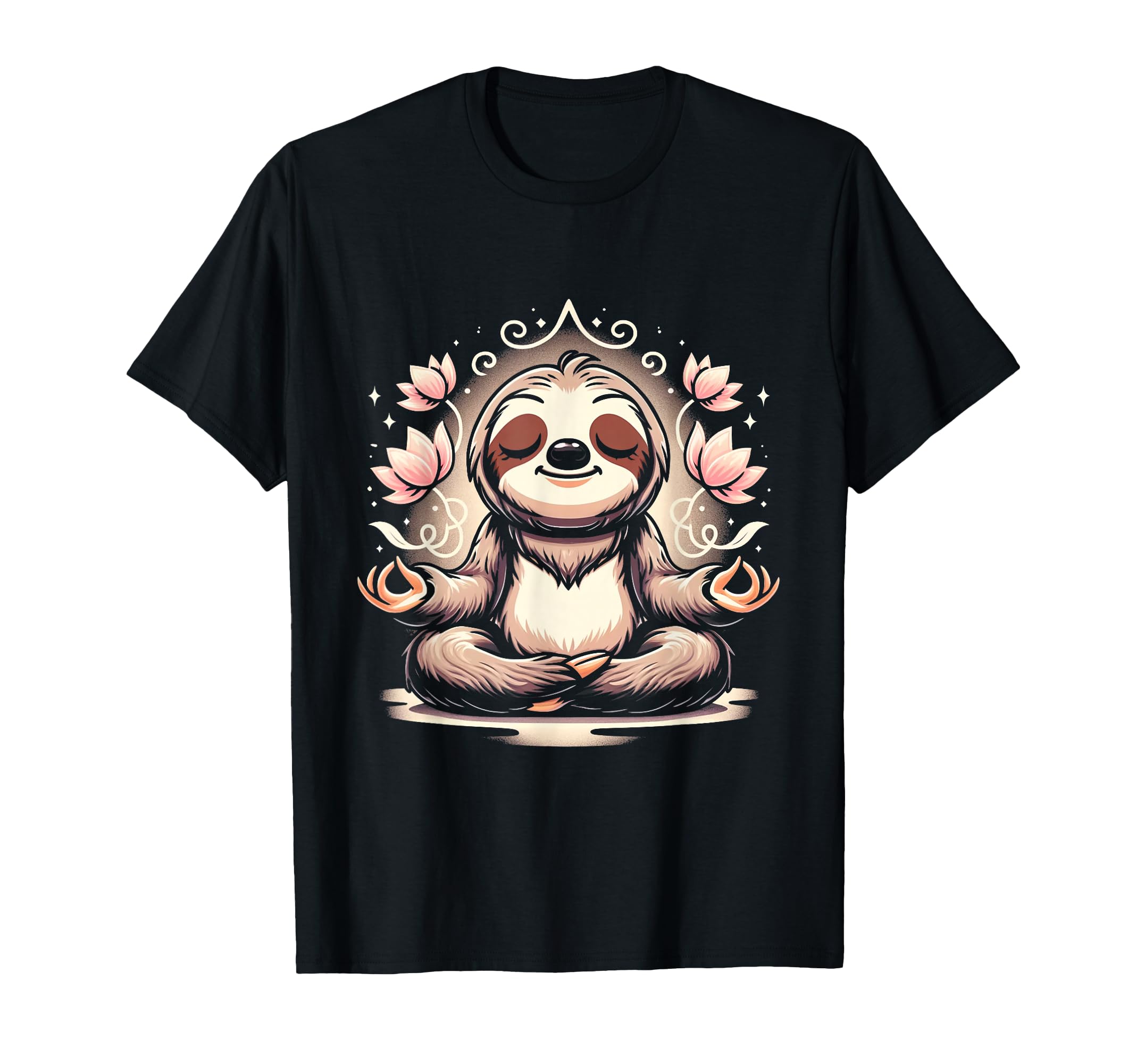 Zen Sloth Meditation Spiritual T-Shirt - Novelty Apparel for Adults - T-Shirt, Sweatshirt, Hoodie