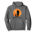 Peace Walking Monks And Aloka Dog Hoodie - Casual Everyday Wear for Adults - T-Shirt, Sweatshirt, Hoodie