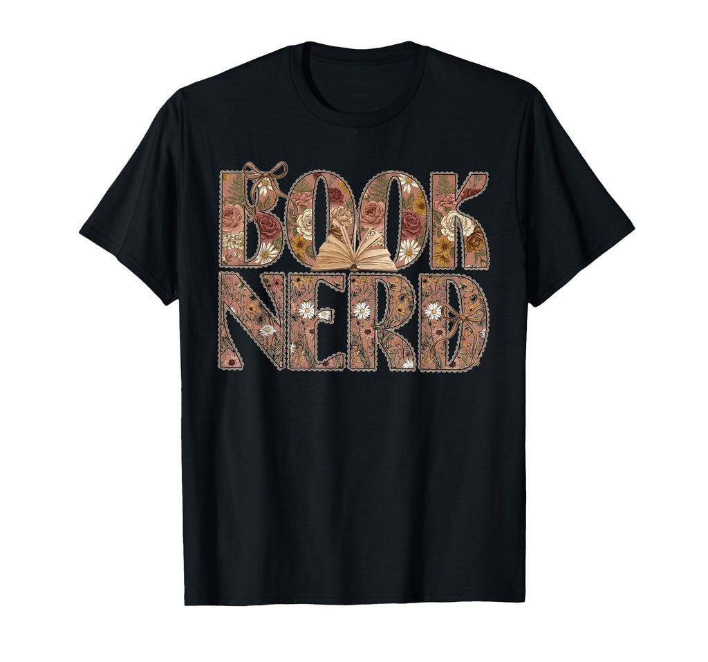 Boho Wildflower Book Nerd Thrifted T-Shirt - Aesthetic Graphic Unisex - T-Shirt, Sweatshirt, Hoodie