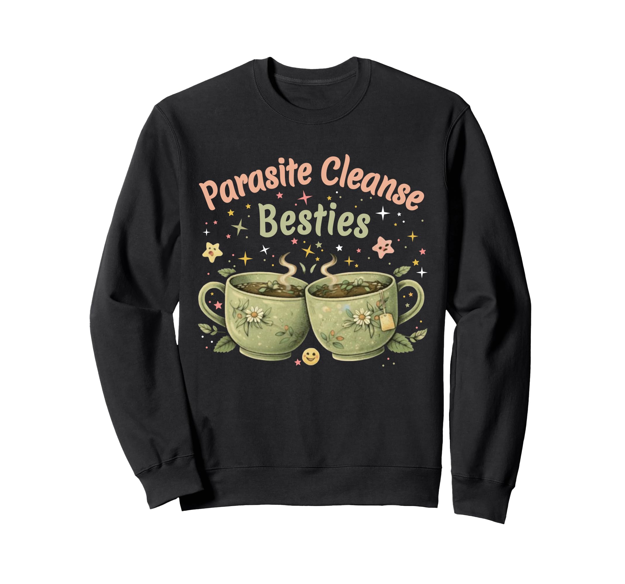 Funny Wellness Vibes Aesthetic Tea Sweatshirt - Novelty Apparel for Adults - T-Shirt, Sweatshirt, Hoodie