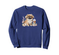 Pekingese Dog Moms Iced Coffee And Sweatshirt - Minimalist Print Men Women - T-Shirt, Sweatshirt, Hoodie