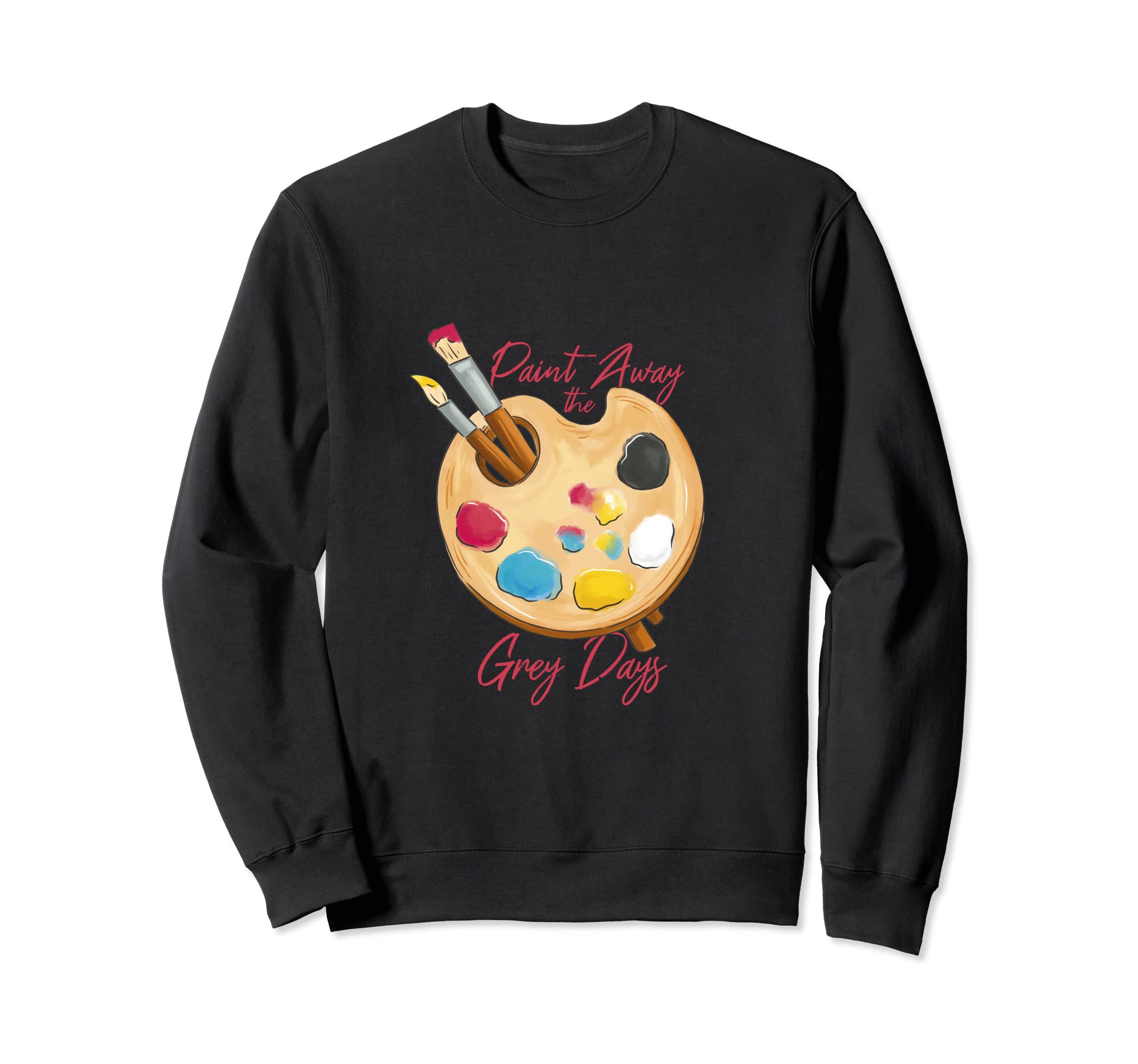 Painter Color Palette Sweatshirt - Fun Novelty Design for Adults - T-Shirt, Sweatshirt, Hoodie