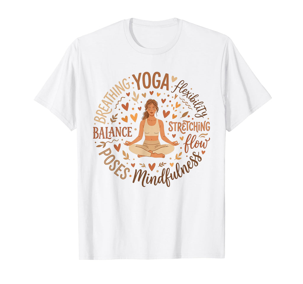Meditation Affirmation Typography Word T-Shirt - Custom Art Print Unisex - T-Shirt, Sweatshirt, Hoodie