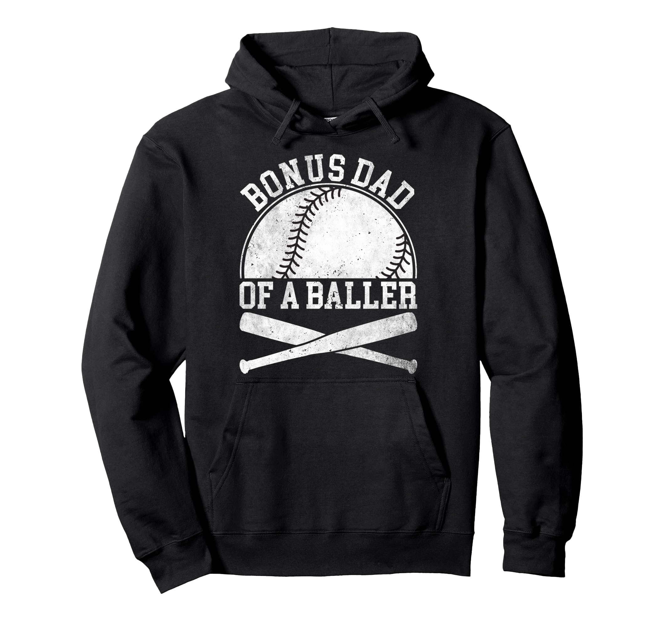 Bonus Dad Baseball Dad Fathers Day Hoodie - Novelty Apparel Unisex - T-Shirt, Sweatshirt, Hoodie