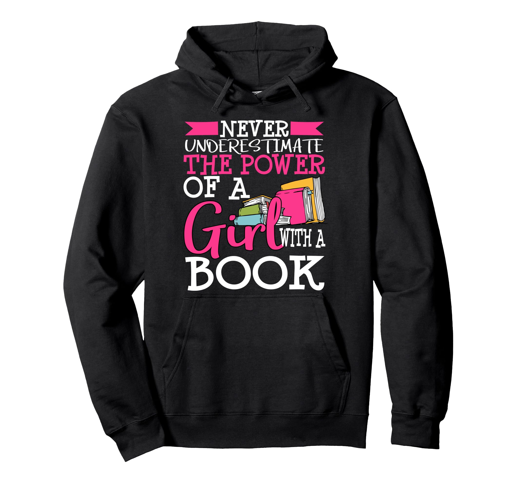 Book Teens Funny Reader Nerd Librarian Hoodie - Minimalist Print for Adults - T-Shirt, Sweatshirt, Hoodie
