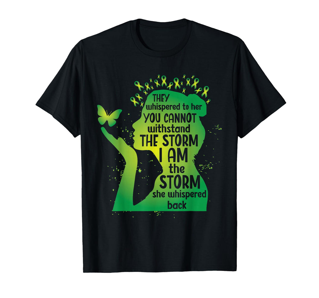 Green Awareness Ribbon Butterfly Mental T-Shirt - Novelty Apparel Unisex - T-Shirt, Sweatshirt, Hoodie