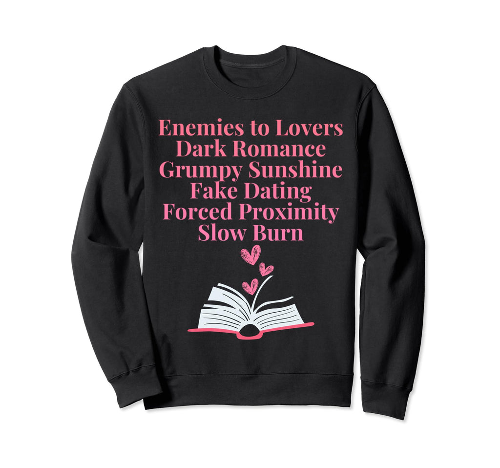 Bibliophile Romance Book Genre Sweatshirt - Fun Novelty Design for Adults - T-Shirt, Sweatshirt, Hoodie