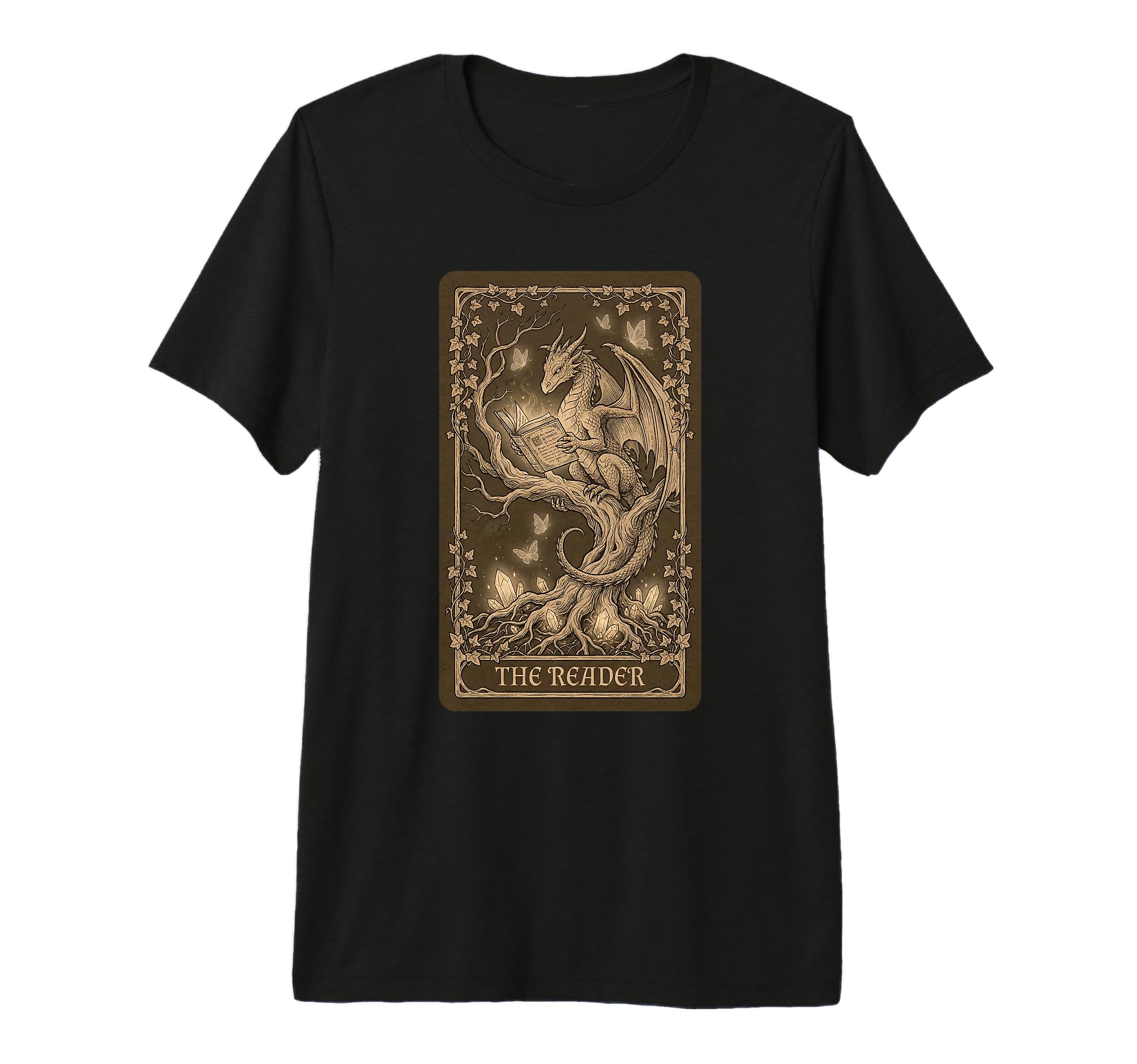 Reader Tarot Card Dragon Reading T-Shirt - Custom Art Print for Adults - T-Shirt, Sweatshirt, Hoodie