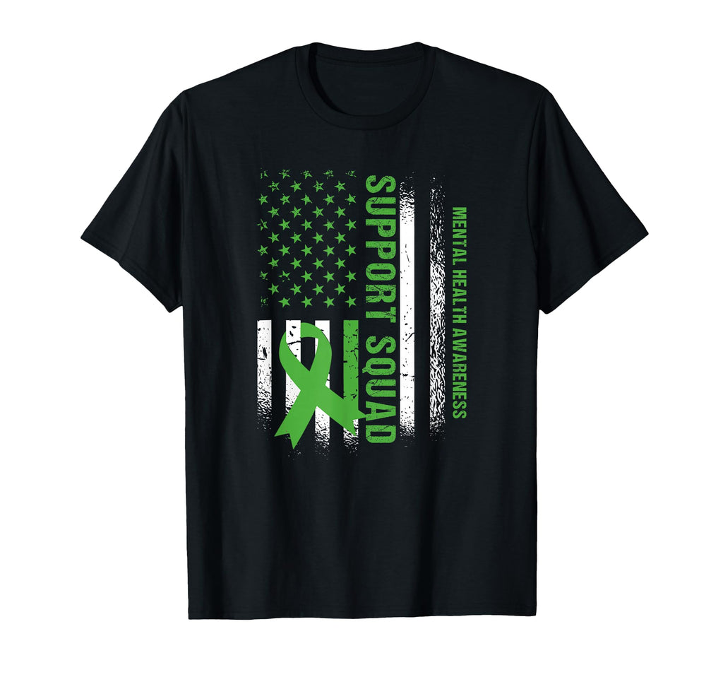 Support Mental Health Squad Awareness T-Shirt - Minimalist Print Men Women - T-Shirt, Sweatshirt, Hoodie