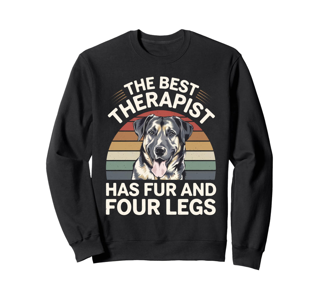 Best Therapist Has Fur And Four Sweatshirt - Novelty Apparel Men Women - T-Shirt, Sweatshirt, Hoodie