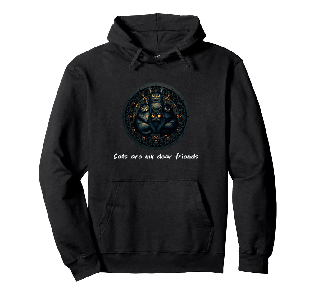 Cats Are My Best Friends Sacred Hoodie - Minimalist Print Men Women - T-Shirt, Sweatshirt, Hoodie
