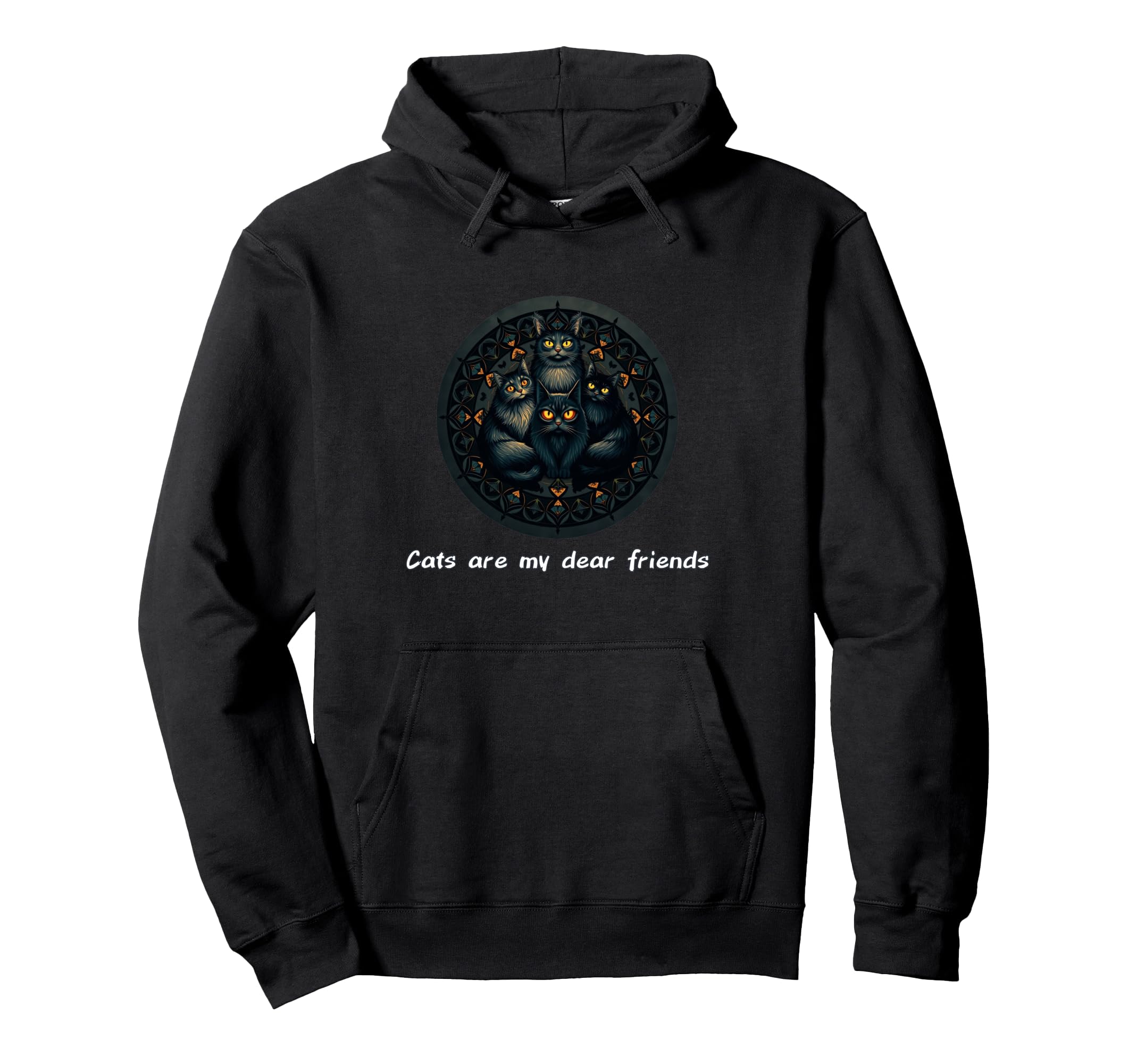Cats Are My Best Friends Sacred Hoodie - Minimalist Print Men Women - T-Shirt, Sweatshirt, Hoodie