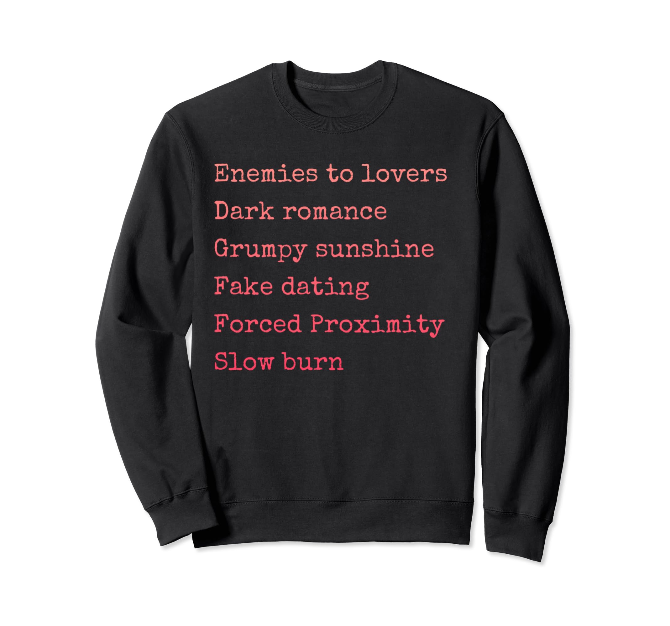 Bibliophile Romance Book Genre Sweatshirt - Minimalist Print Unisex - T-Shirt, Sweatshirt, Hoodie
