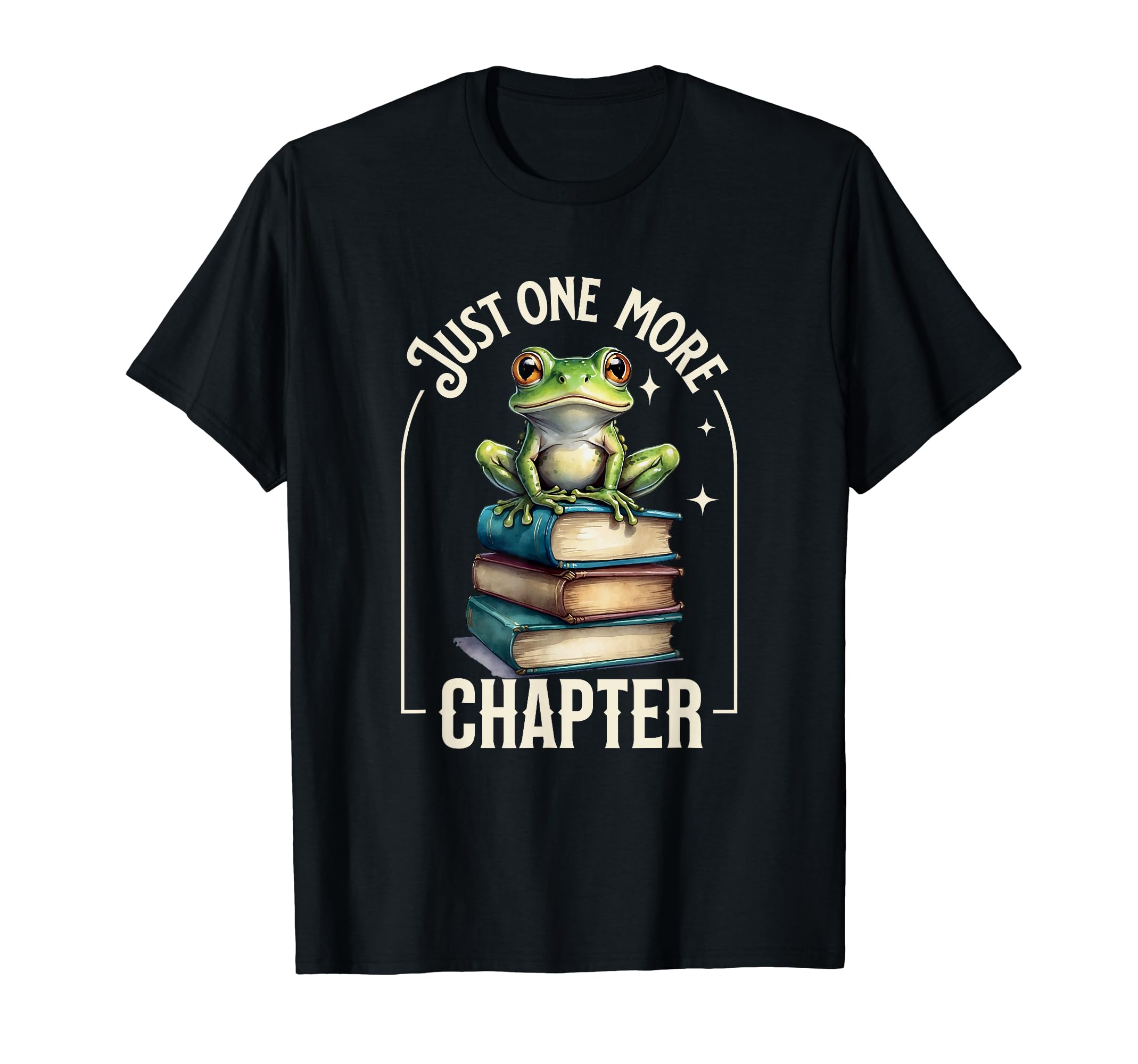 Just One More Chapter Frog Reading Book T-Shirt - Trendy Graphic Men Women - T-Shirt, Sweatshirt, Hoodie