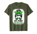 May We Wear Green Messy Bun Mental T-Shirt - Fun Novelty Design Men Women - T-Shirt, Sweatshirt, Hoodie